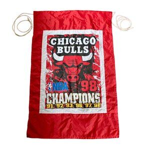 Vintage Chicago Bulls 6-Time Champions Banner Flag WinCraft 1998 91 92 93 96 97